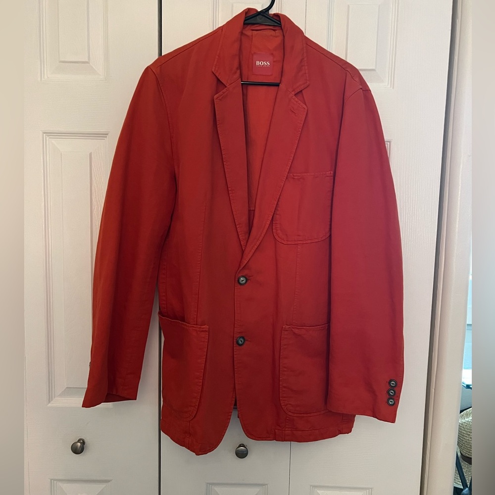 Hugo Boss Blazer Jacket Orange Men L